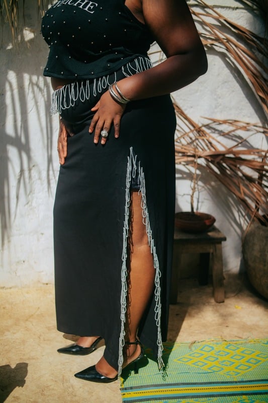 Mma beaded skirt (maxi)