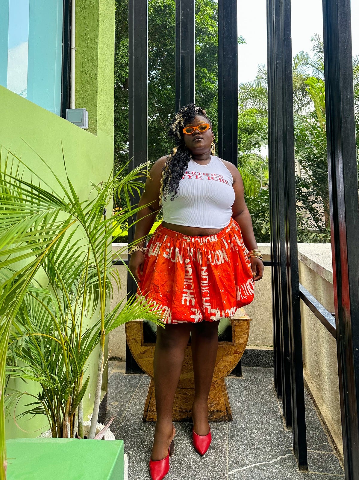 Nkem bubble skirt