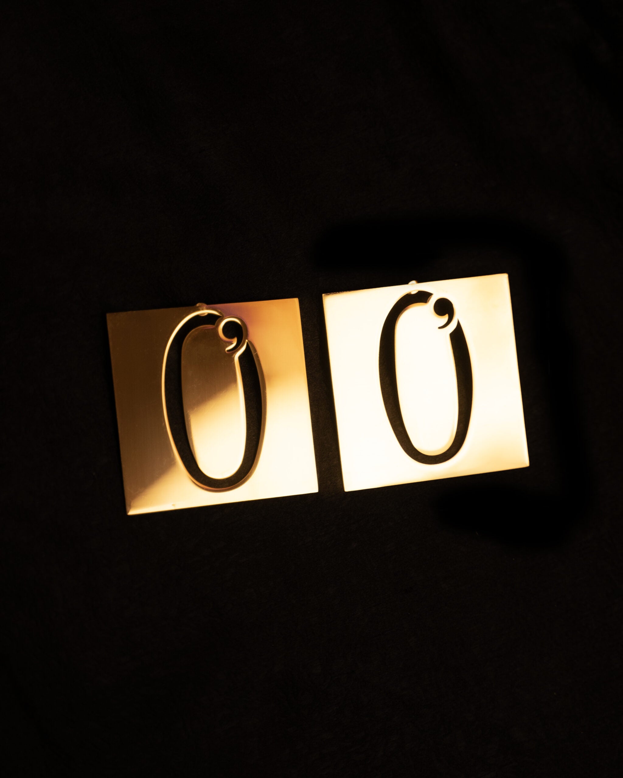 Square Logo Earrings