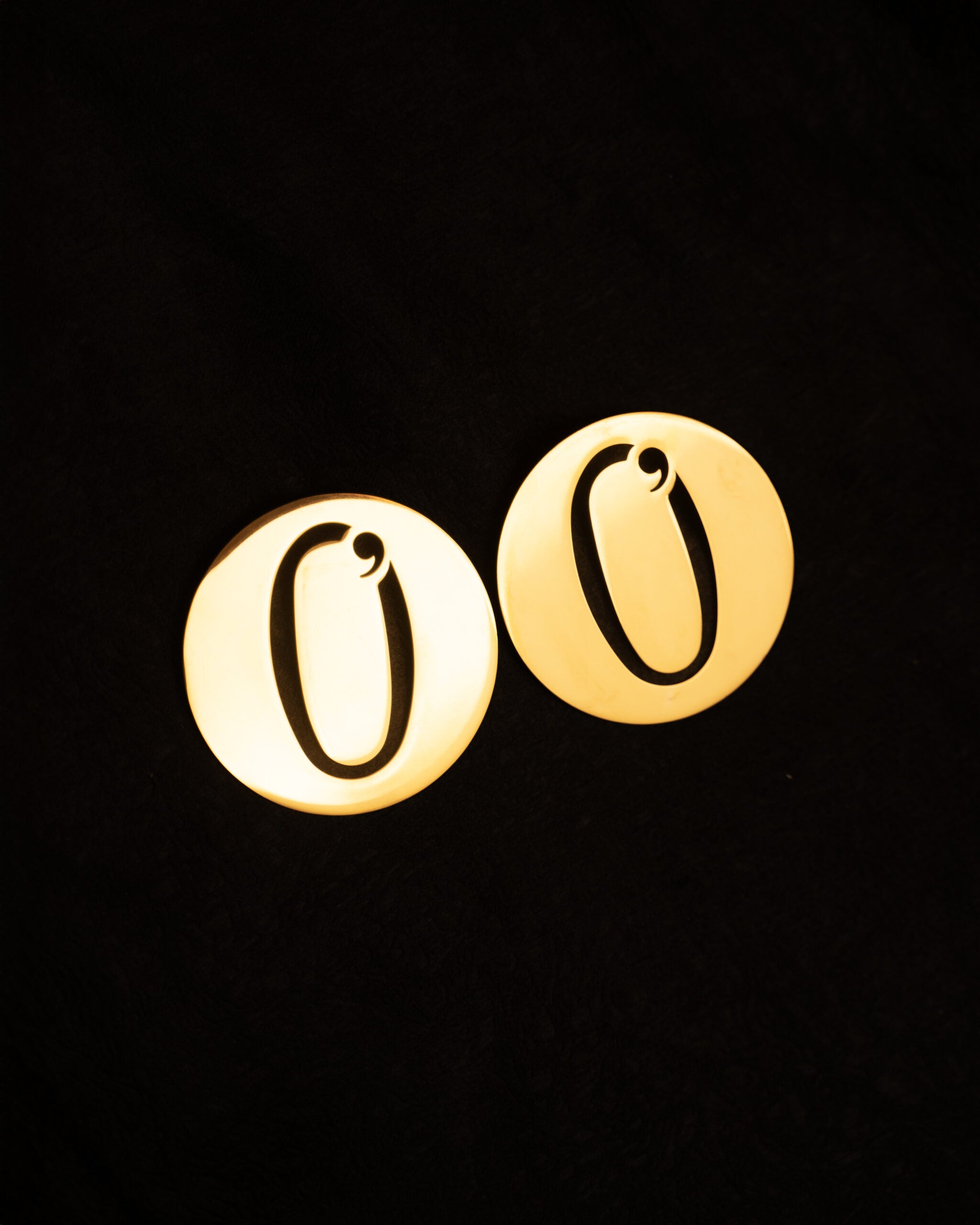 Round Logo Earrings