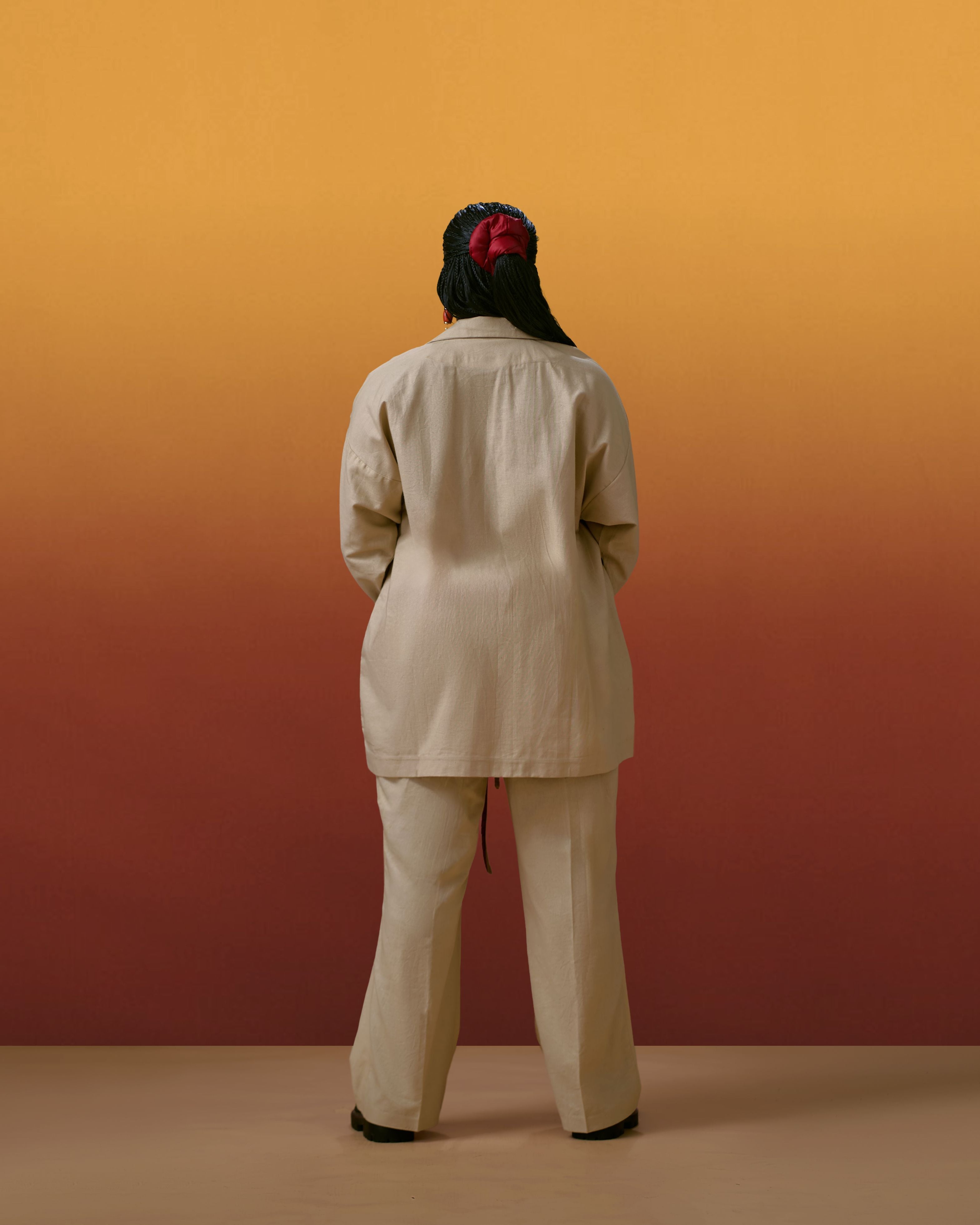 Linen Boha Coral Trousers (Pre-Order)