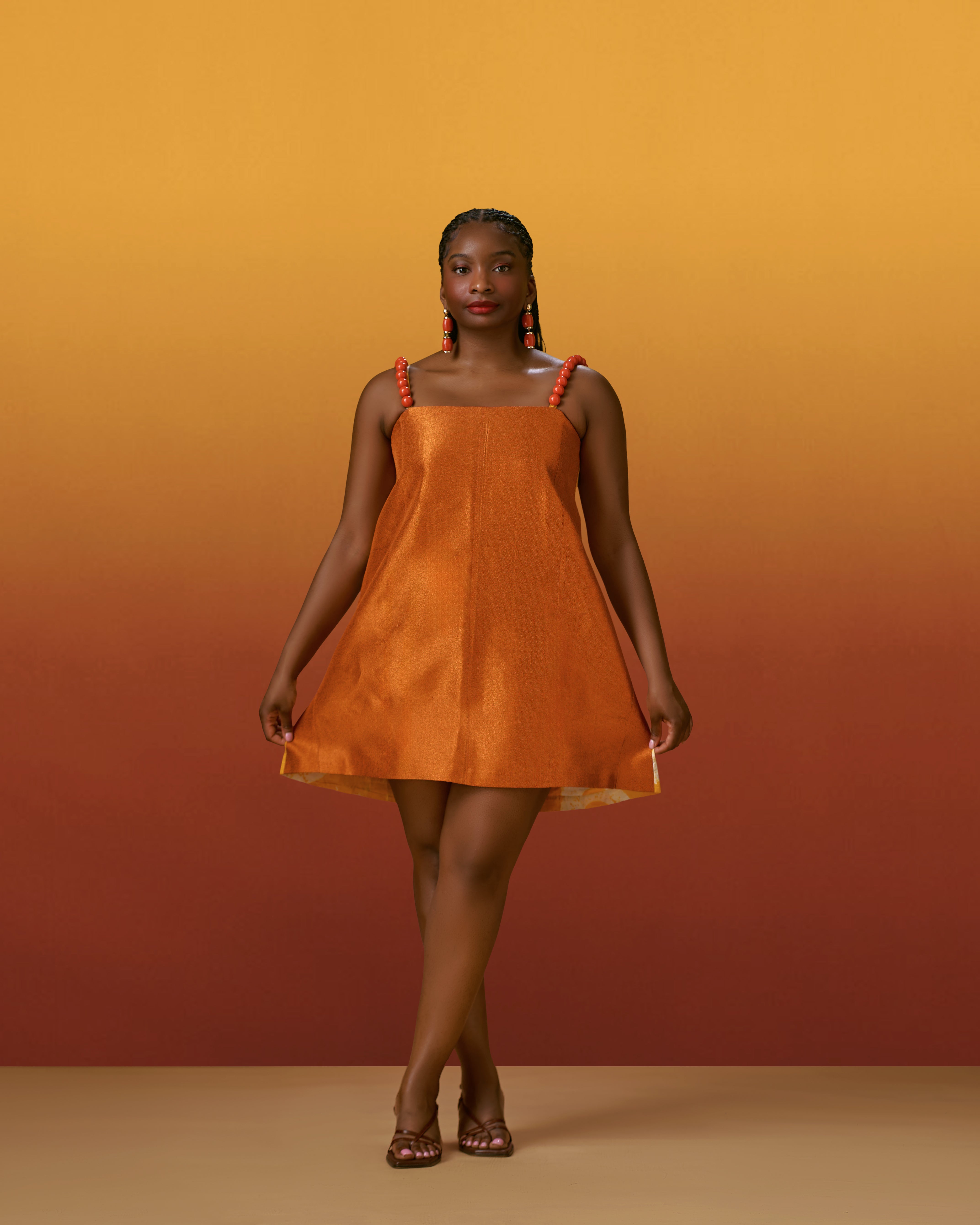 Eyíyẹ́mi Aso Oke-Ijaw Dress (Pre-order)