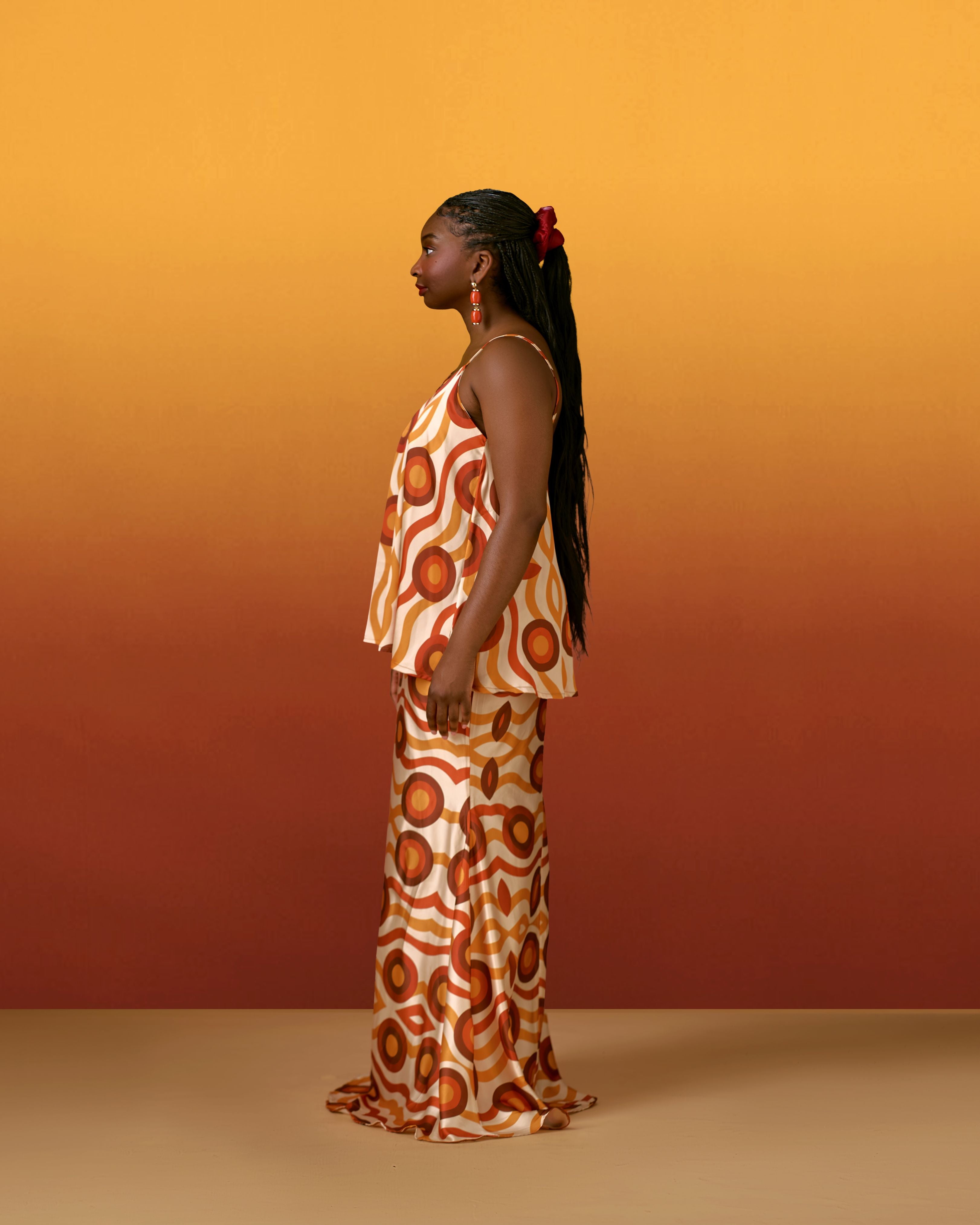 Silk Regal Maxi Skirt (Pre-Order)