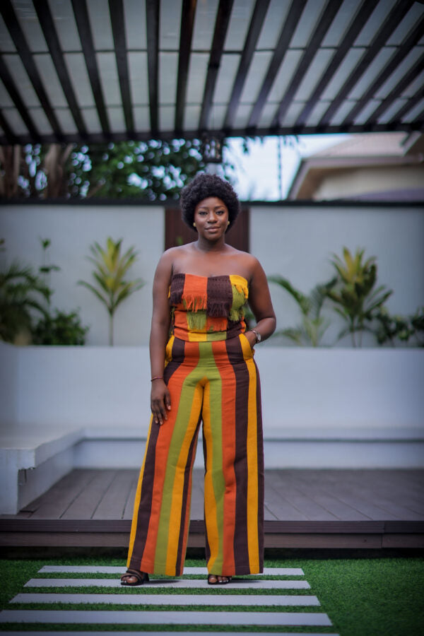 Ila strips of colours wide leg pants