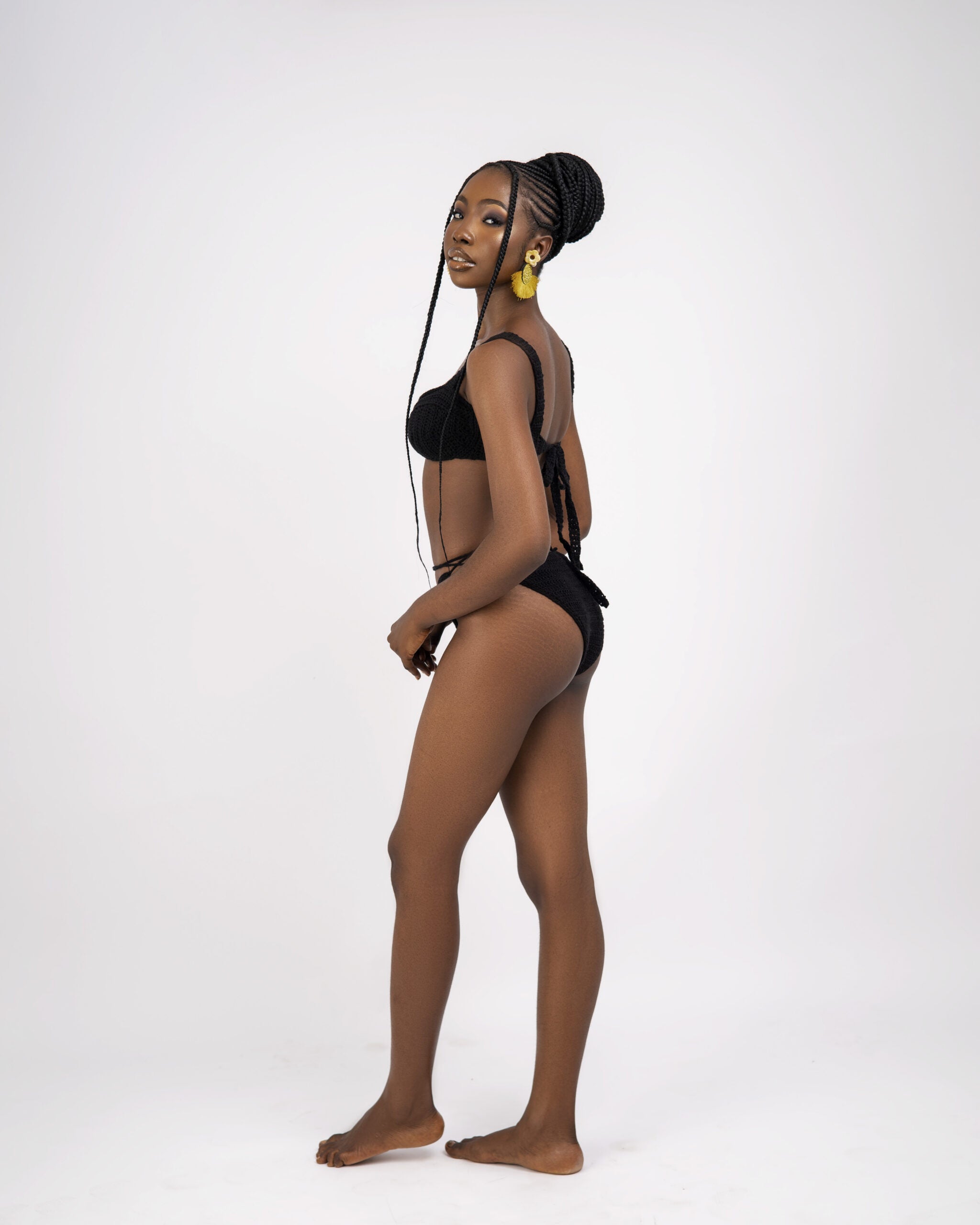 Midnight Blossom Bikini Set