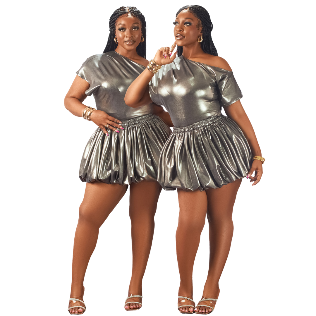 Conjunto de falda globo Mouna