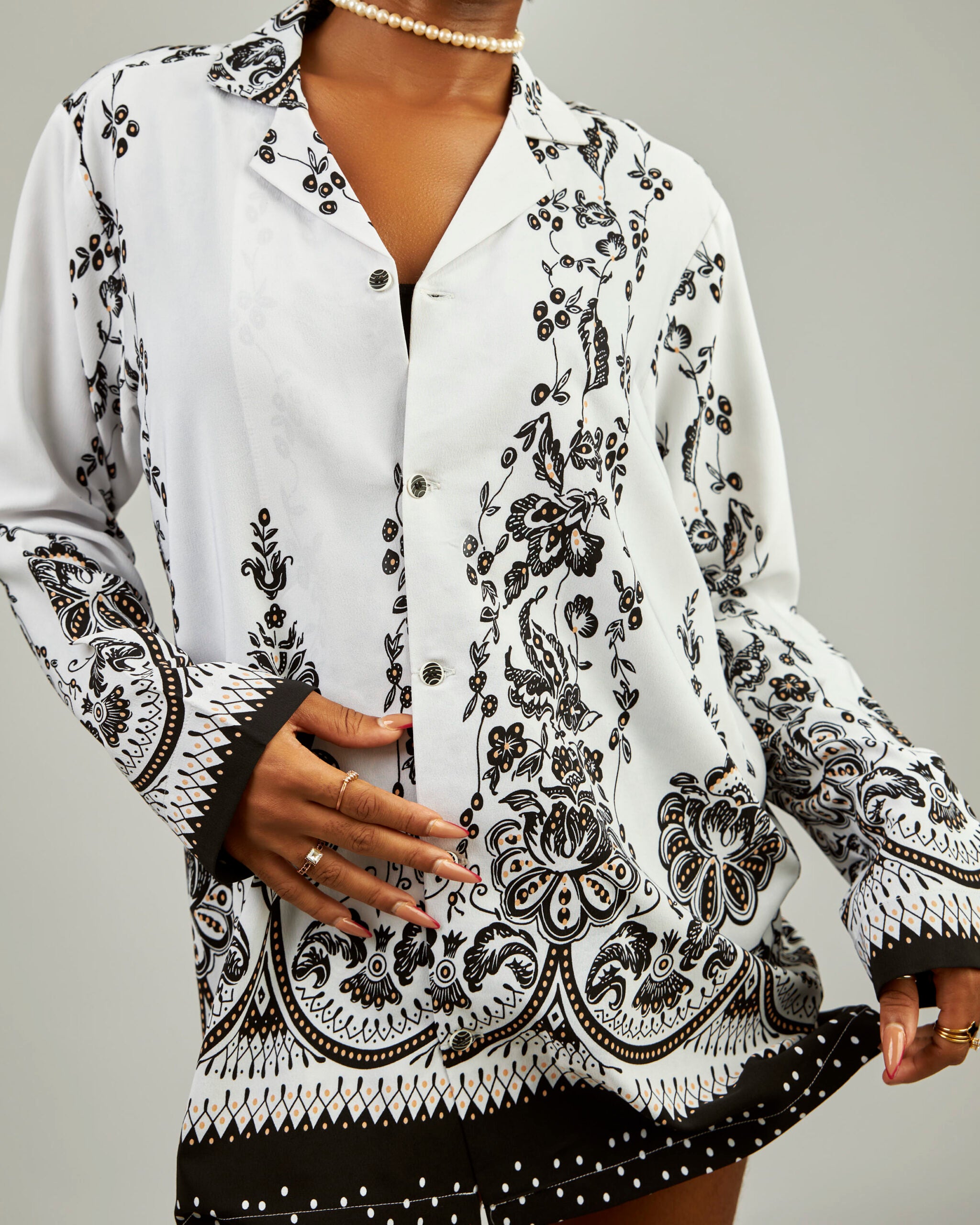 Silk Cuban Floral Pj’s