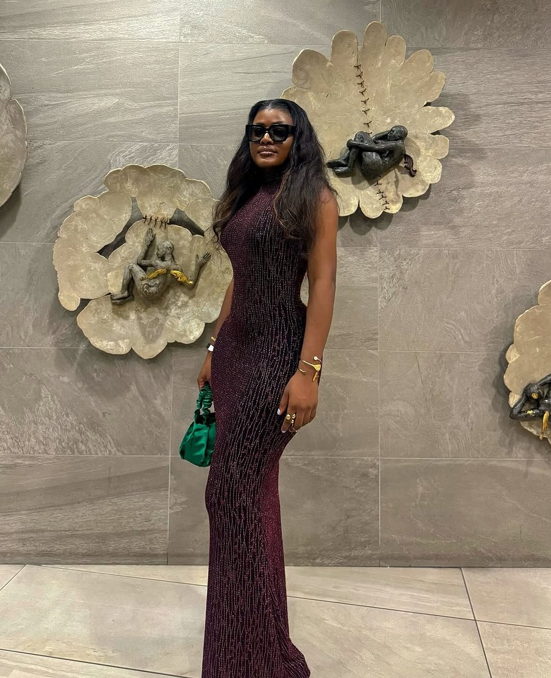 Woman Styled in the Leila Maxi Dress