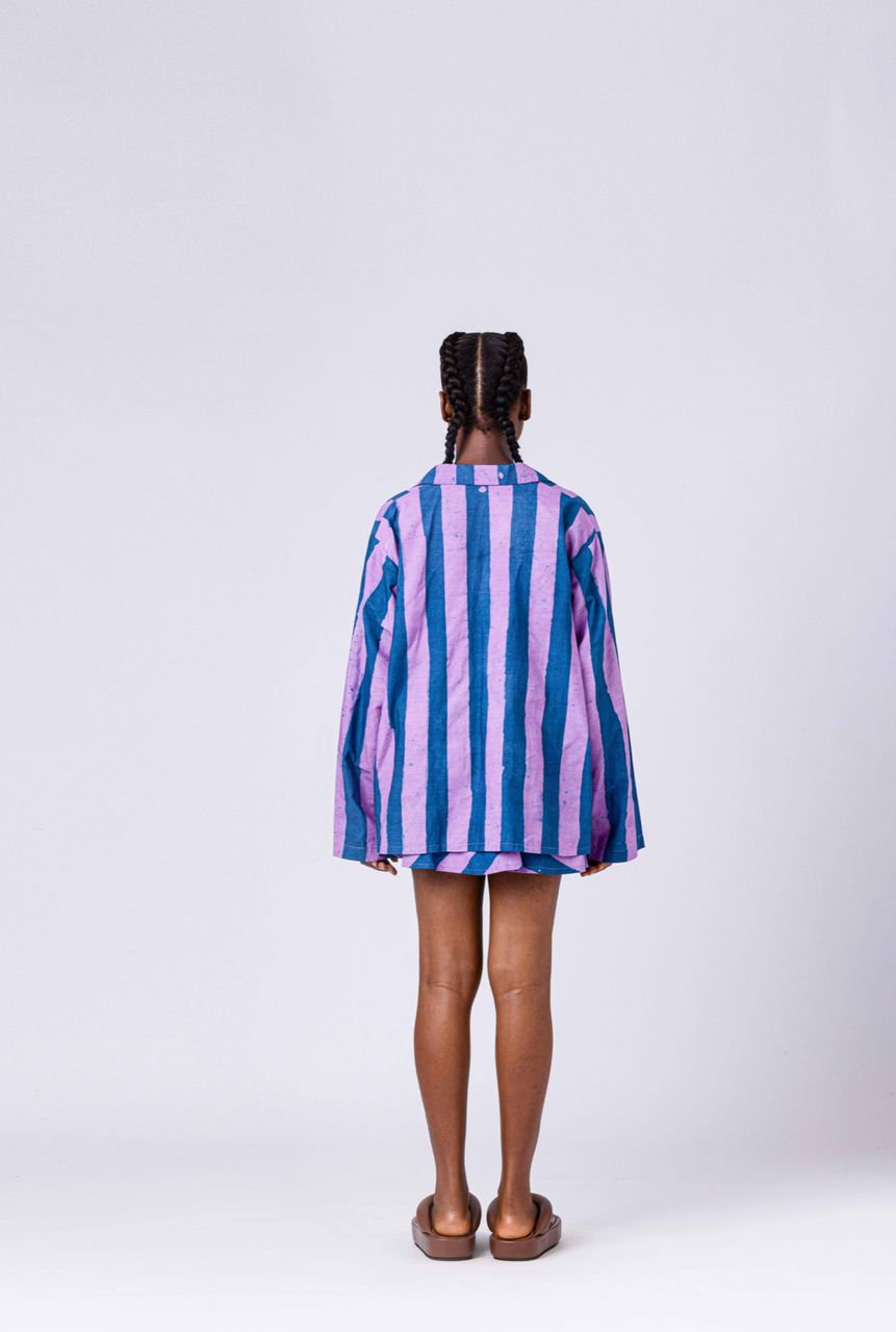Striped Short Set