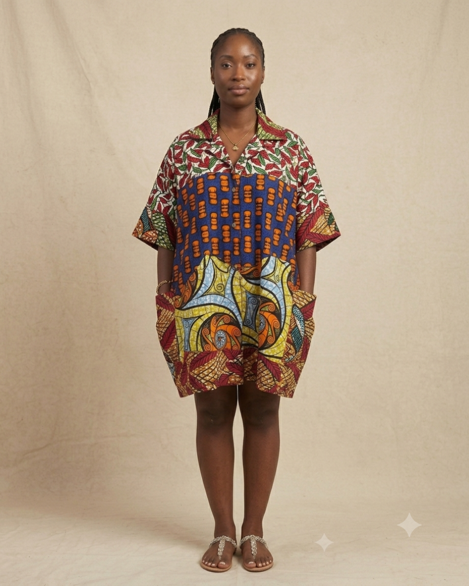 Dara Mosaic Shirt Dresses