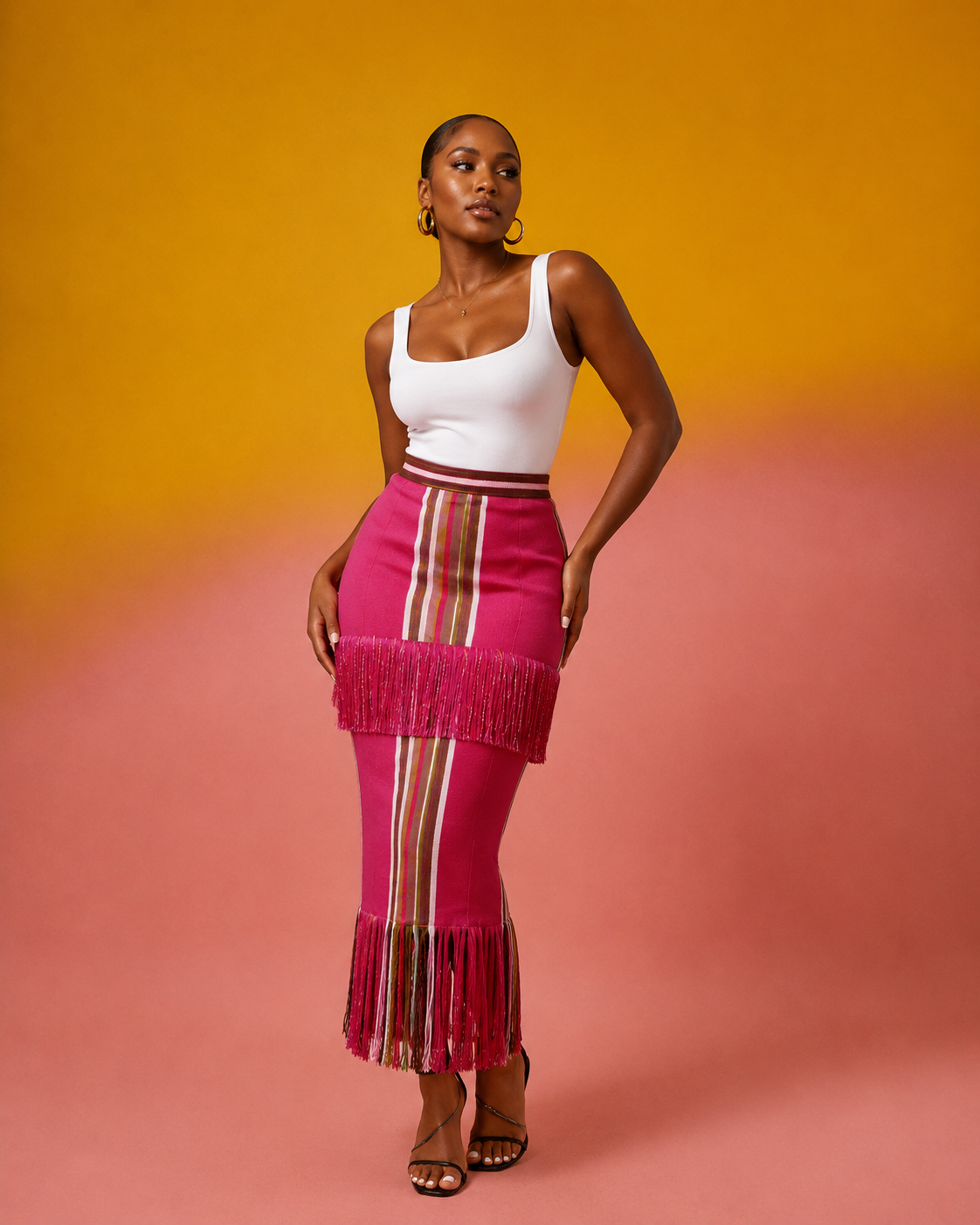 The Fringe asooke Skirt