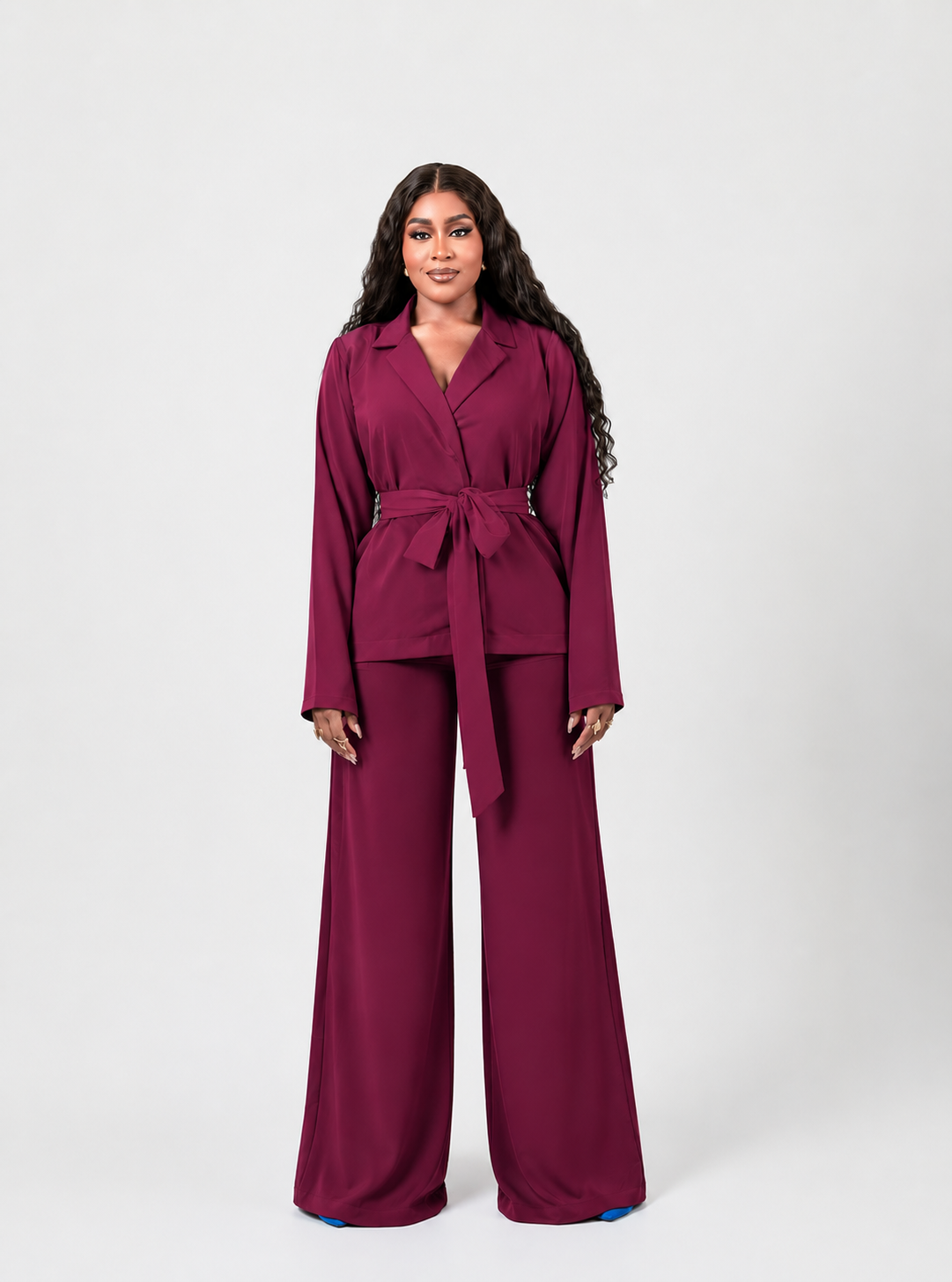 HALO PANT SET (PLAIN SET WITH PLAIN BELT)