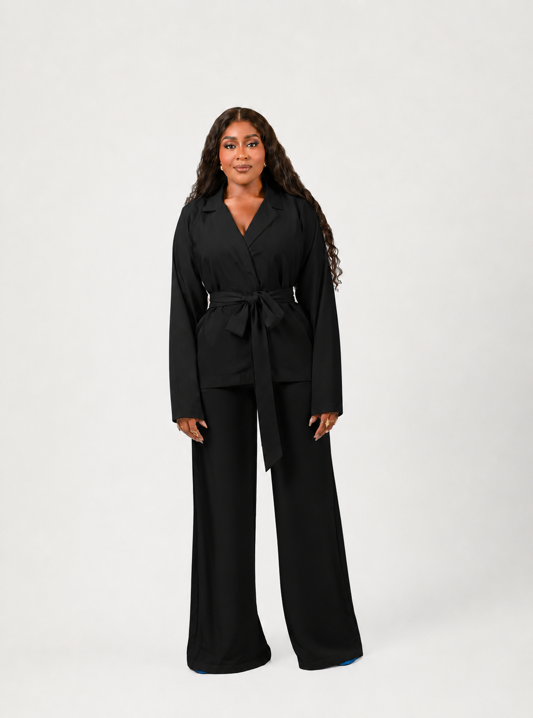 HALO PANT SET (PLAIN SET WITH PLAIN BELT)