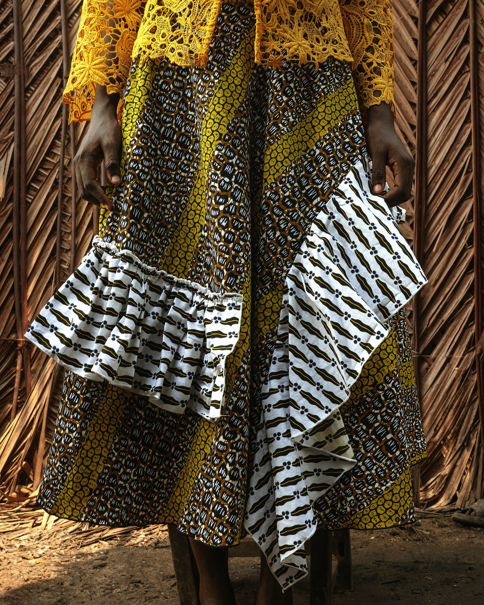 NUA LACE AND ANKARA SET