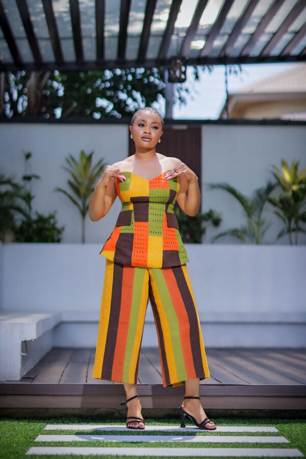 Ila strips of colours culotte