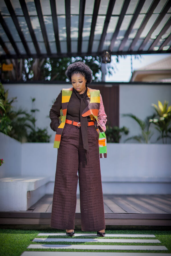 Koko jawu pant with Tie neck top