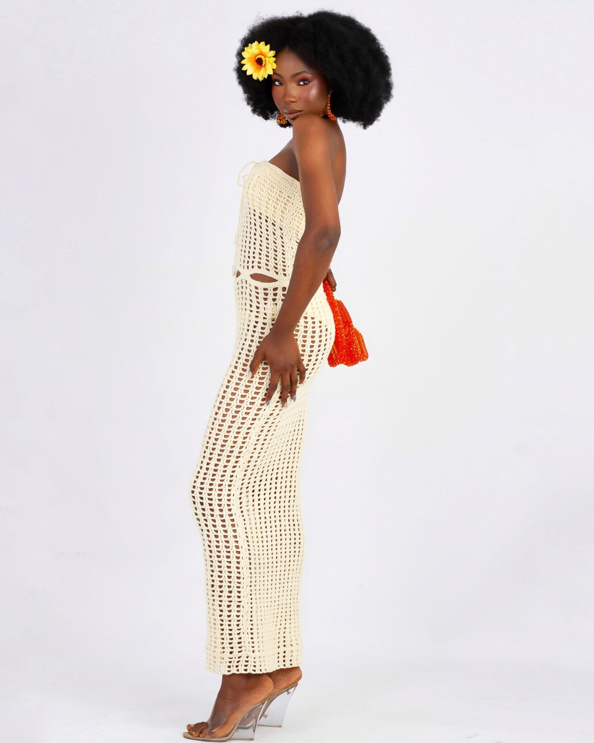 Dalia Cut-out Crochet Dress