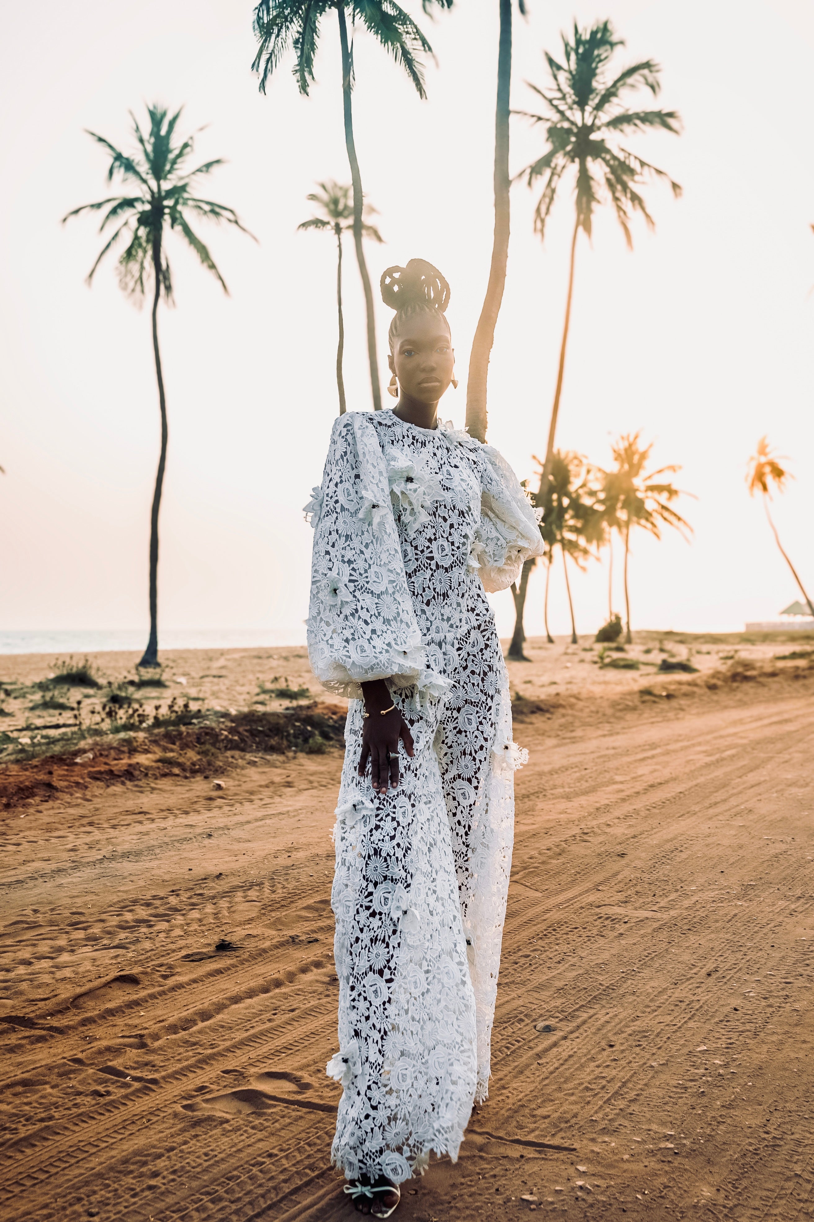 Jumpsuit aus Spitze 