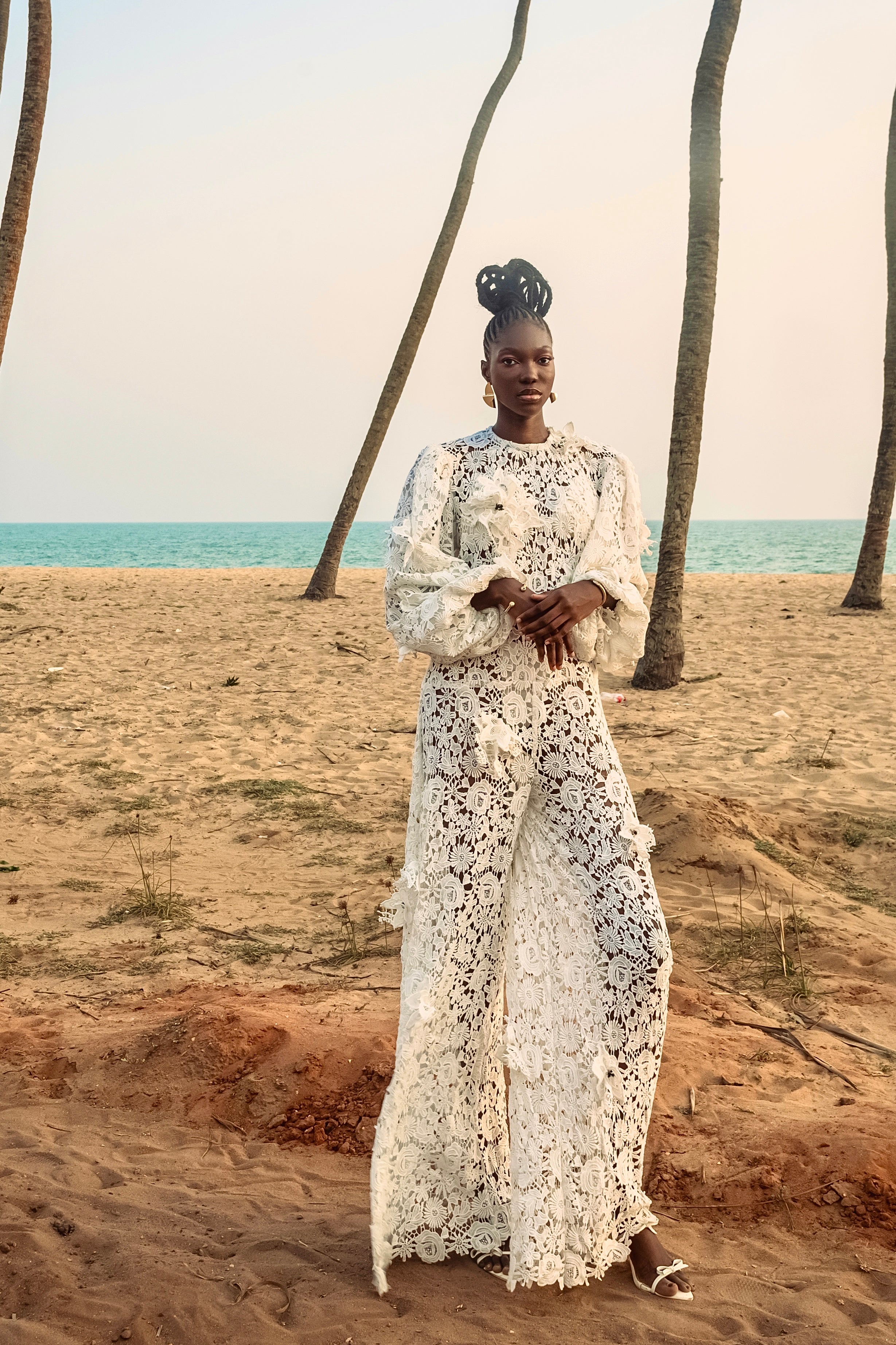 Jumpsuit aus Spitze 