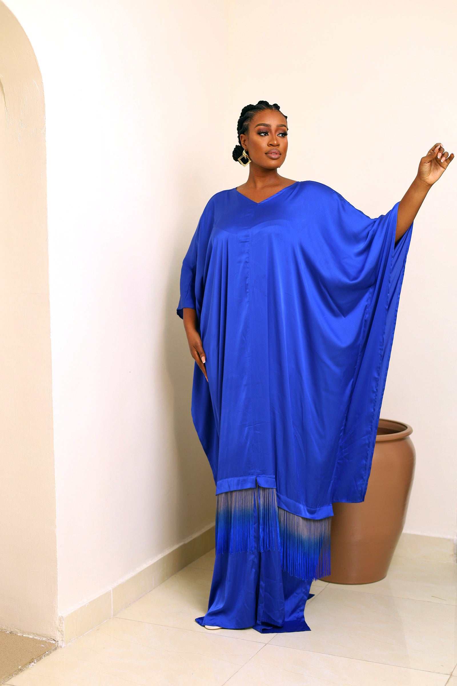 Midnight Blue Tassel Bubu