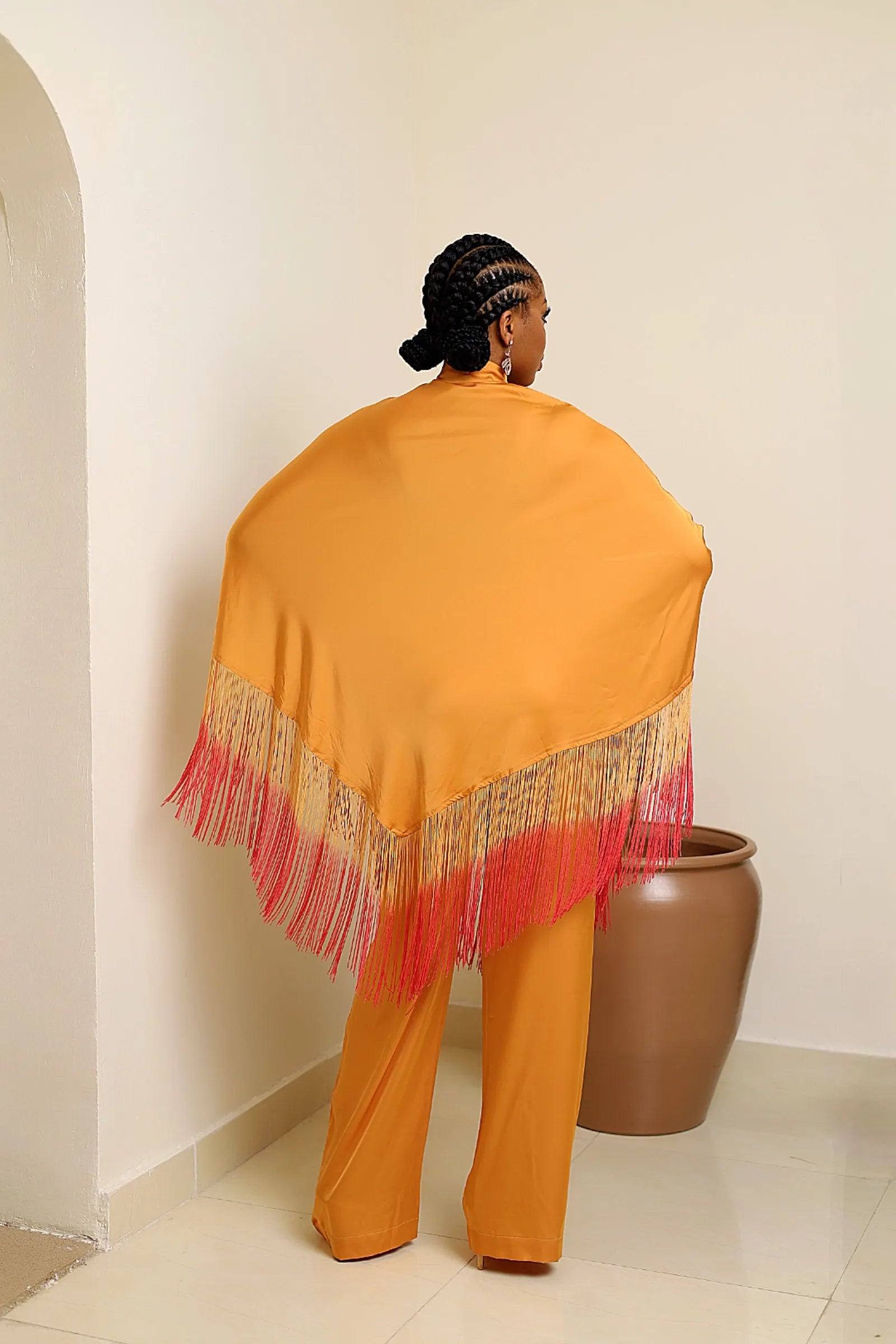 Tangerine Tassel Set