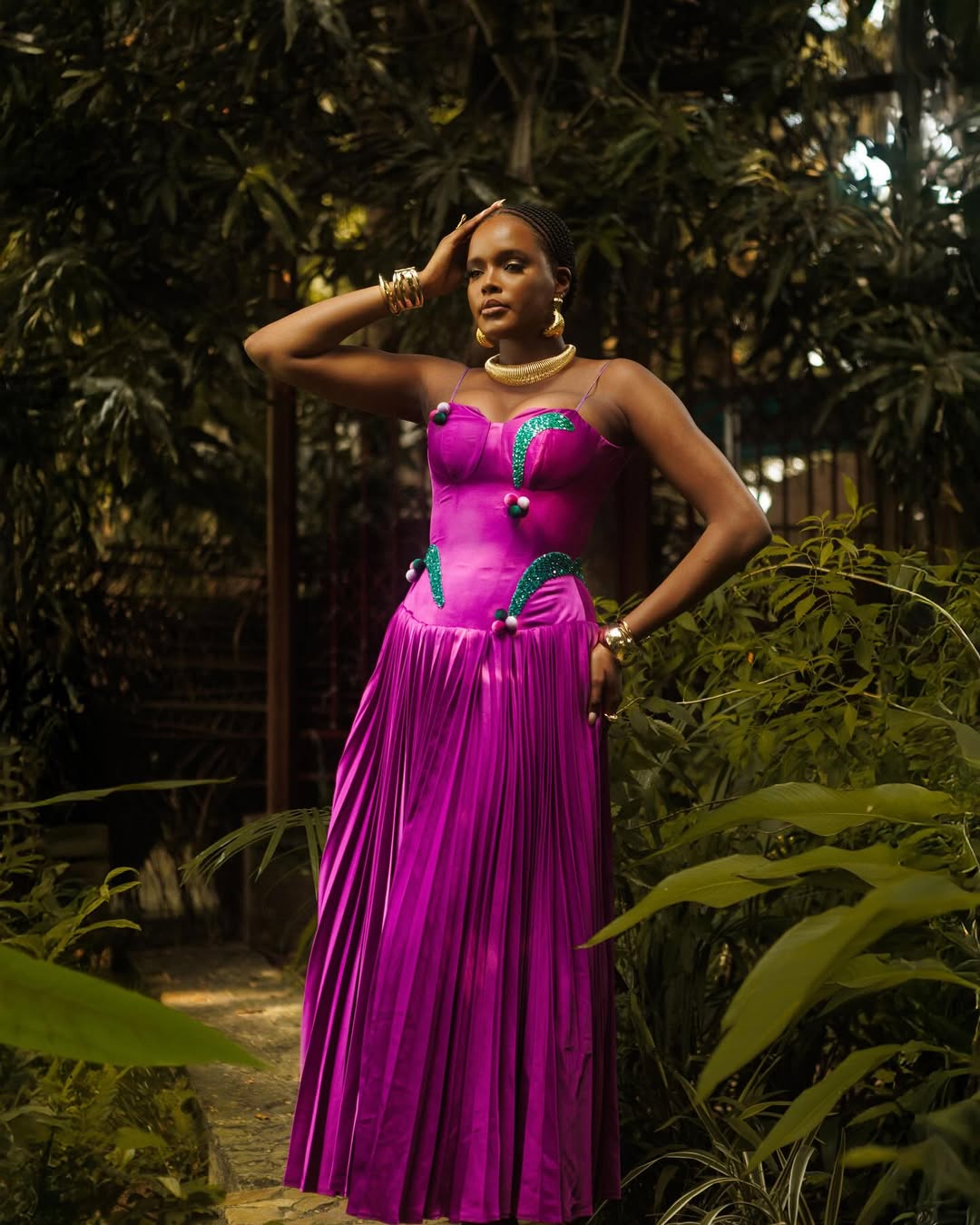 NLECHA DRESS (Purple)