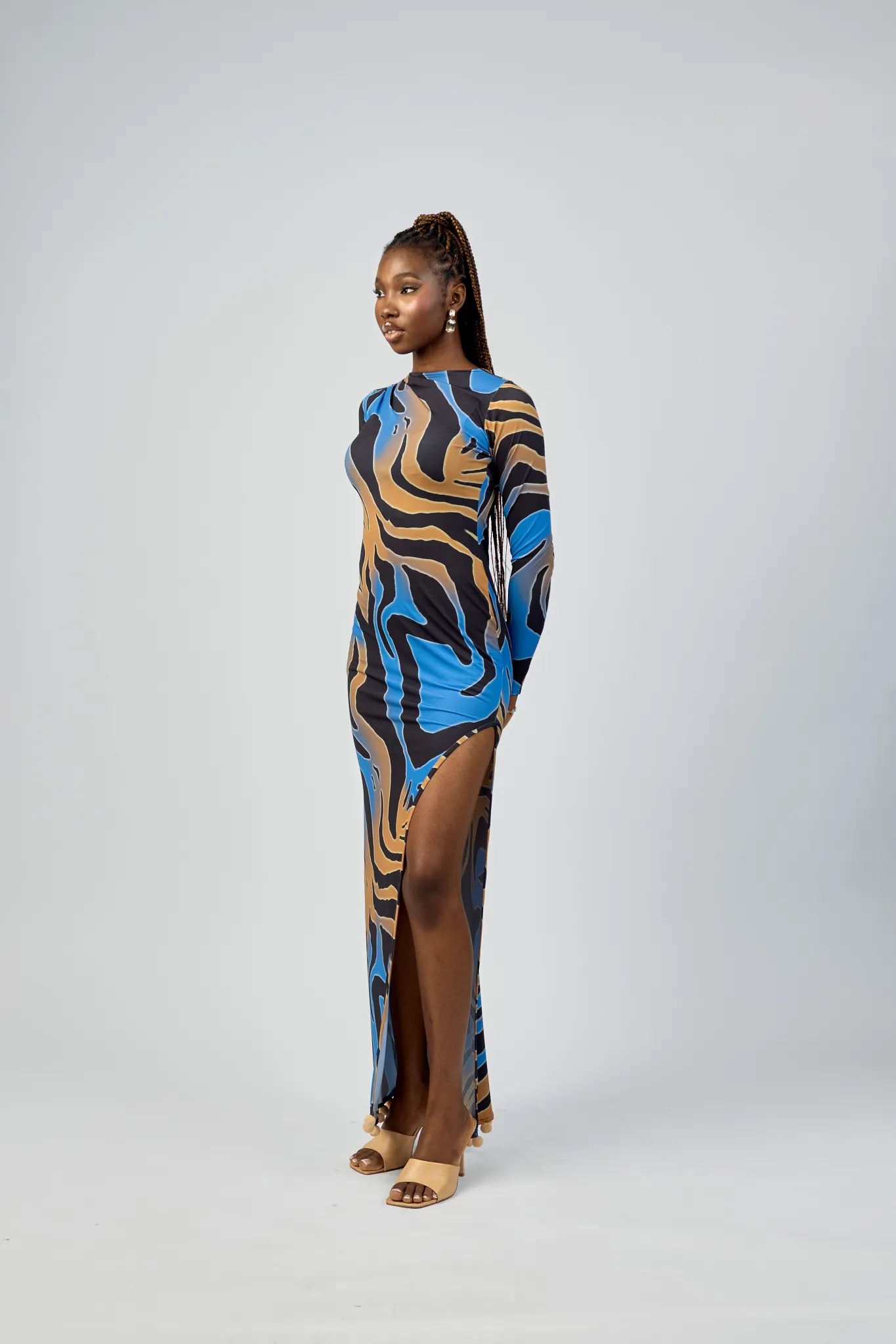 Saphir Maxikleid