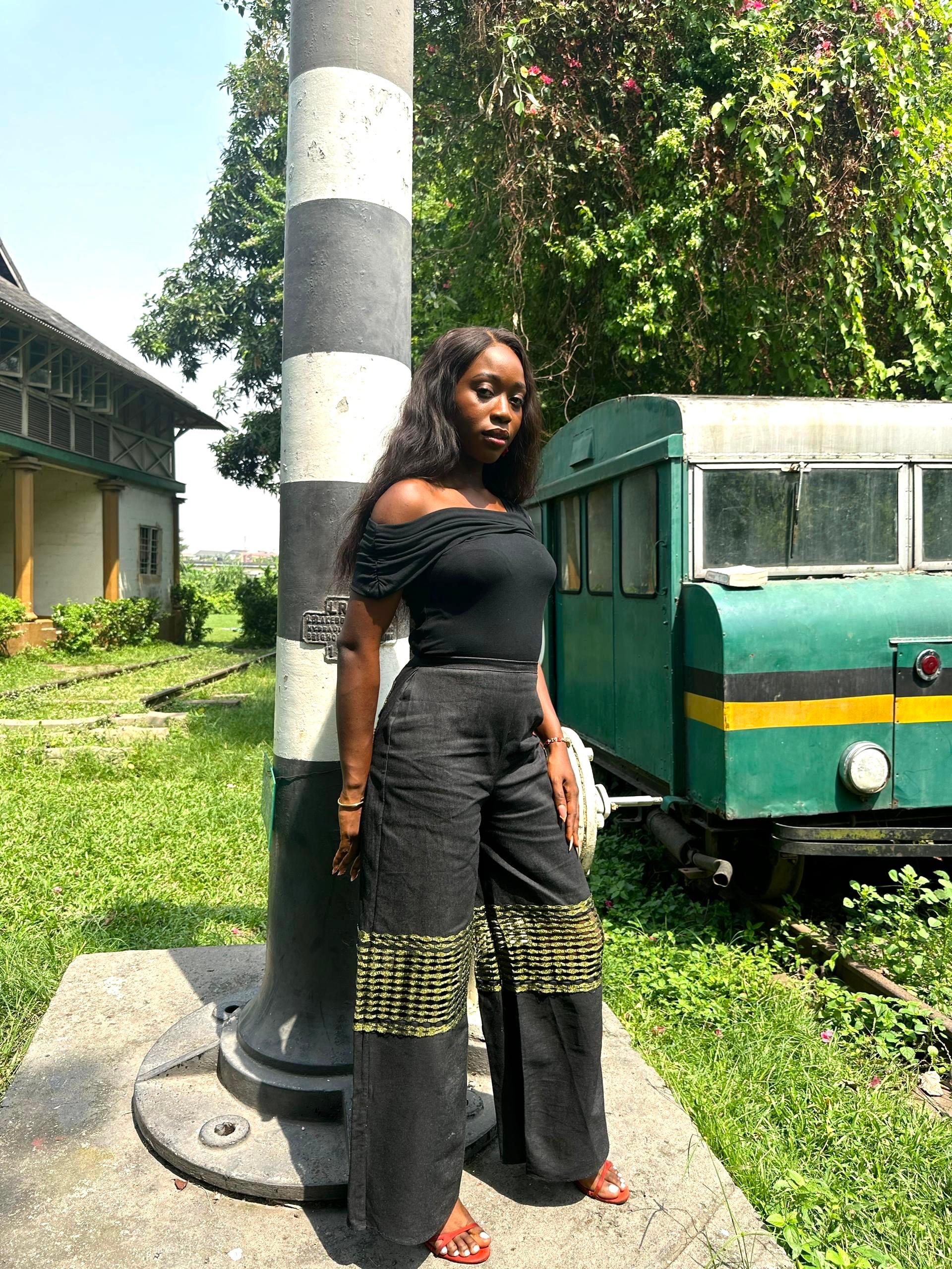 Black Duro Wide leg pants