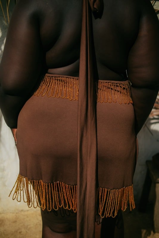 Ochoonma beaded dress.