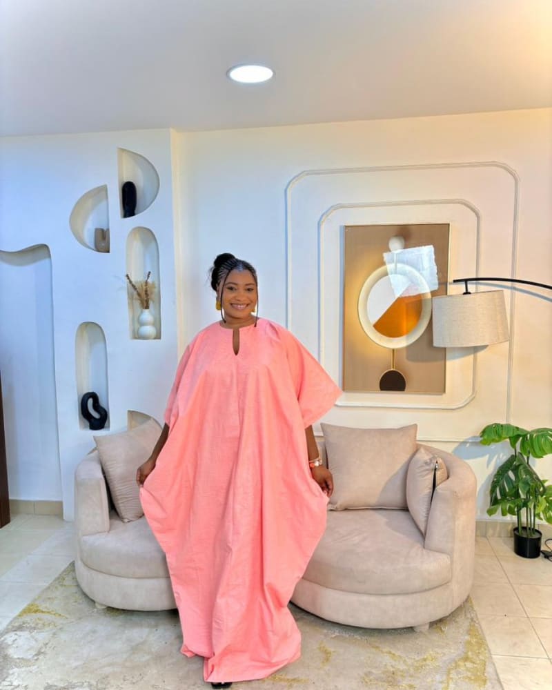 Peach Pique kaftan