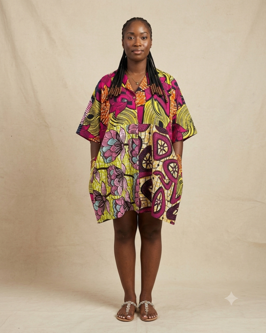 Dara Mosaic Shirt Dresses